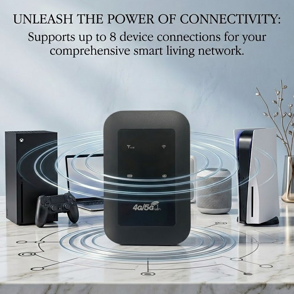 Darolio® 🔥2026 HOT SALE🔥LAST DAY 49% OFF❤️ Portable WiFi Hotspot: Your Private Secure WiFi for Anywhere in the World - One Device, Total Freedom