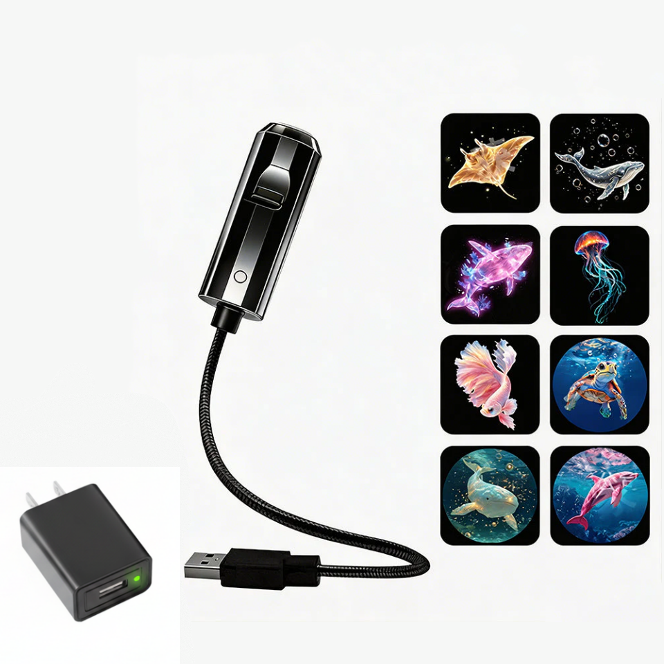 Plug-and-Play HD Galaxy & Ocean Projector Night Light🥳50,000+ Happy Users