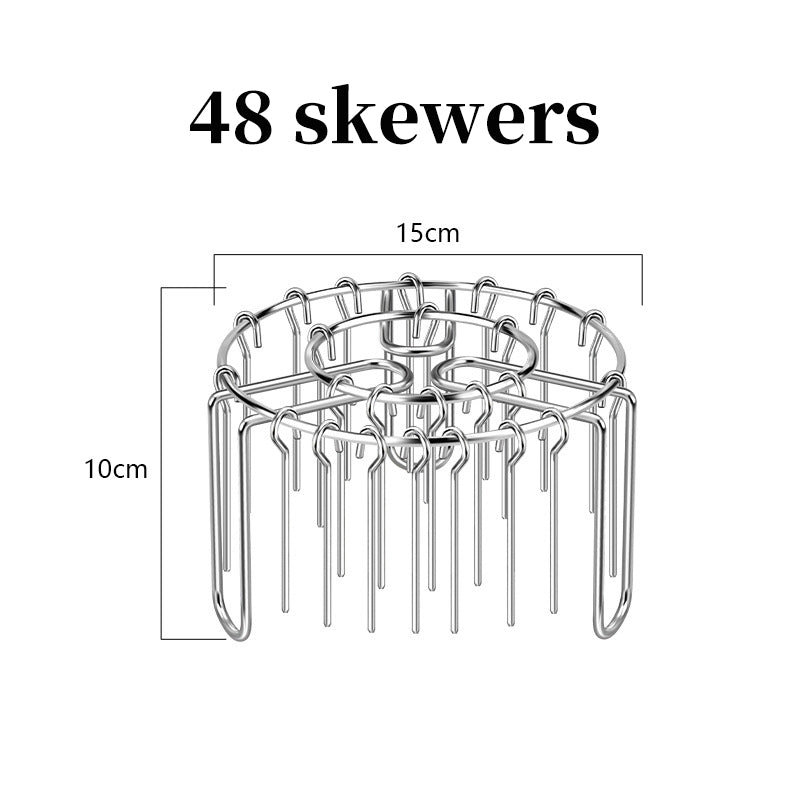 Darolio®🔥 Air Fryer BBQ Skewer Rack – 🥩💖Enjoy Grilled-Style Meat, Veggies & Kebabs at Home