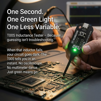 Darolio®🥳2026 HOT SALE🥳💞50K+ SOLD!💡⚙️ 50% OFF! In-Circuit Inductor Tester – One-button simplicity, clear indicator. Non-contact, rapid diagnosis. A must-have for electronics repair. 📟🕊️
