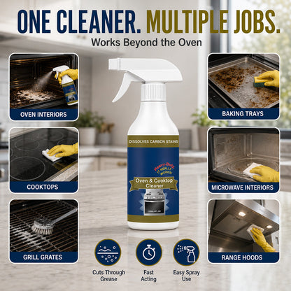 💥 LAST DAY SALE｜50% OFF 🌻Heavy Duty Oven & Cooktop Cleaner Spray 🔥🔥