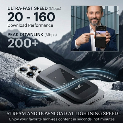 Darolio® 🔥2026 HOT SALE🔥LAST DAY 49% OFF❤️ Portable WiFi Hotspot: Your Private Secure WiFi for Anywhere in the World - One Device, Total Freedom