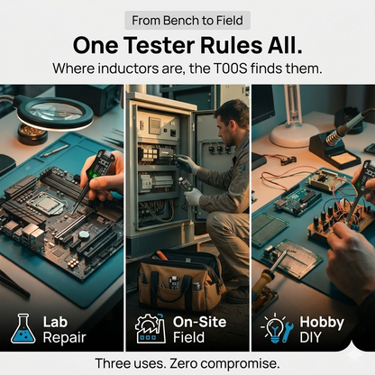 Darolio®🥳2026 HOT SALE🥳💞50K+ SOLD!💡⚙️ 50% OFF! In-Circuit Inductor Tester – One-button simplicity, clear indicator. Non-contact, rapid diagnosis. A must-have for electronics repair. 📟🕊️