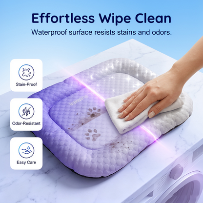 Darolio®❄️Pet Cooling Mat for Dogs & Cats 🐾  Naturally Cool Ice-Silk Pad • Breathable, Washable & Soft