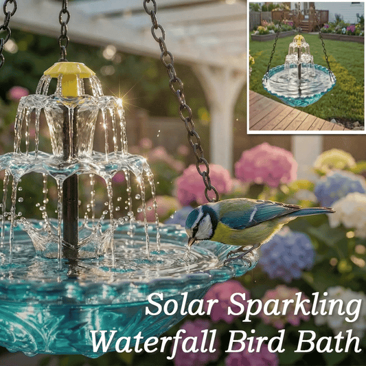 🔥🔥2026 Spring Sale 40% Off--🐦Solar Cascade Hanging Bird Bath Fountain  -Darolio®