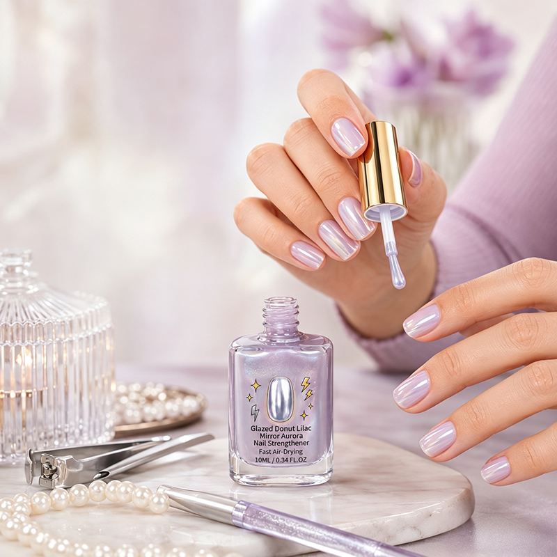 💜💅 Limited-Time OFF !! ⏰ Lilac Glossy Nail Strengthener – Strengthen Weak Nails & Restore Natural Shine — Darolio®