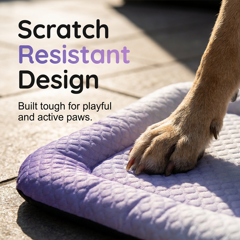 Darolio®❄️Pet Cooling Mat for Dogs & Cats 🐾  Naturally Cool Ice-Silk Pad • Breathable, Washable & Soft