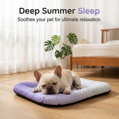 Darolio®❄️Pet Cooling Mat for Dogs & Cats 🐾  Naturally Cool Ice-Silk Pad • Breathable, Washable & Soft