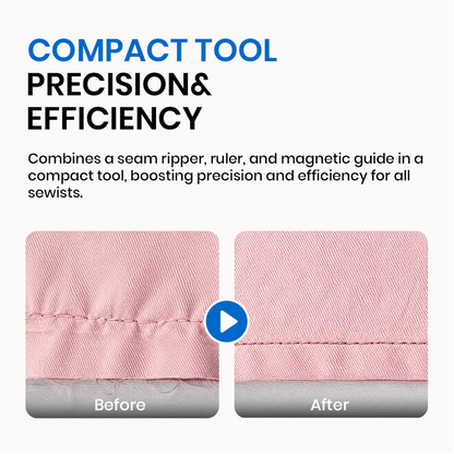 Darolio® 🧵 Sewing Seam Guide & Ripper – Multi-functional Tool, Easy Seam Allowance & Stitch Removal ✂️🪡