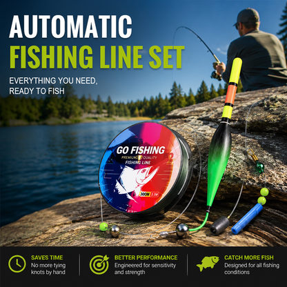 Darolio® 🎣🥳2026 HOT SALE🥳💞50K+ SOLD!🧵⚡ 50% OFF! Automatic Fishing Line Set – Pre‑rigged, just cast & catch. Includes luminous float & accessory compartment. Perfect for beginners & seasoned anglers. 🎣🛡️