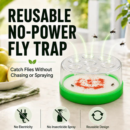 Darolio®🪰 Reusable Non-Electric Fly & Mosquito Trap – Safe, Durable🏡