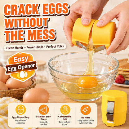 upsell🔥🔥🔥Limited-time 😮‍💨 Buy 1 Get 1 Free ！！！🍳 Quick Egg Cracker Tool – Open Hundreds Of Eggs Faster & Cleaner 🔥
