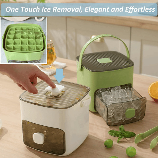 Darolio® 🧊Portable Ice Maker with Lid and Storage Box (48 cubes)