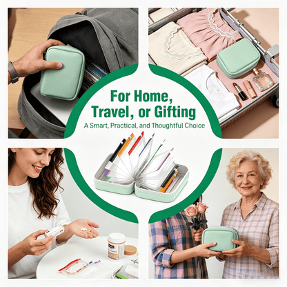 🥳2026 HOT SALE💞UP TO 50% OFF!!💊 A8 Waterproof Travel Pill Organizer Case with 14 Color-Coded Zipper Pouches for Vitamins & Supplements