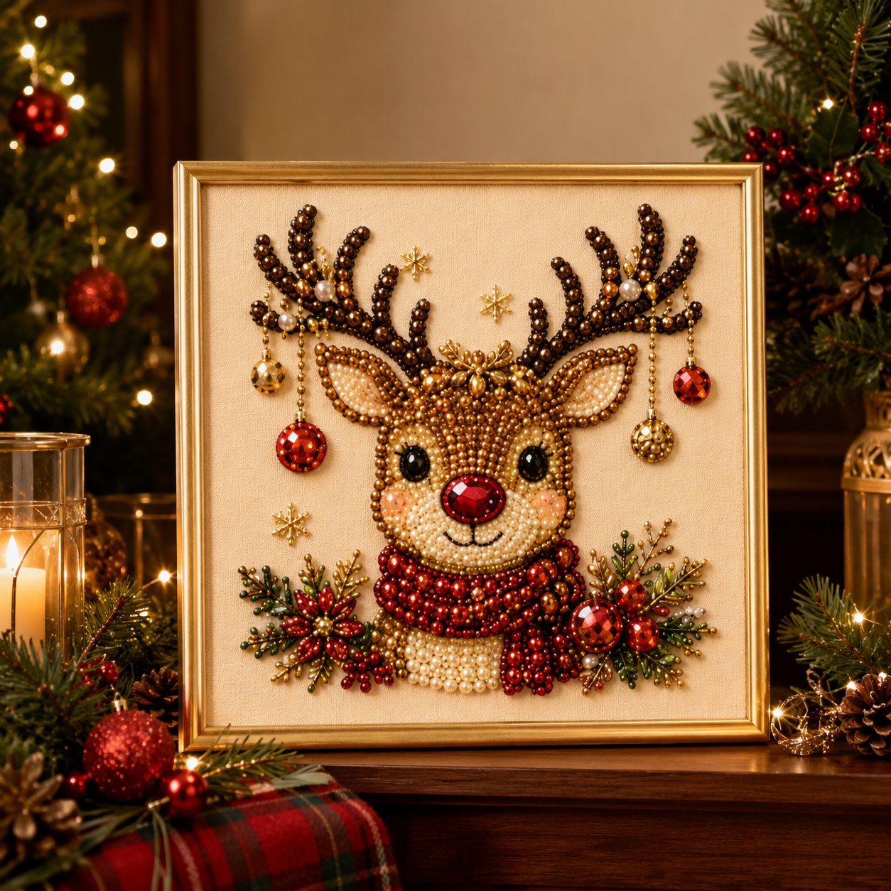 🧘Relaxing & Beginner-Friendly - Darolio®🎨💎DIY Christmas Pearl Art Kit