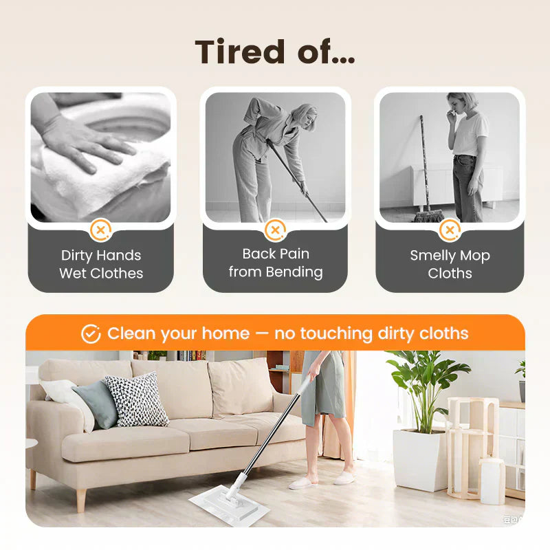 upsell-Darolio®🧹Disposable Dust Mop with 5 Reusable Cloths