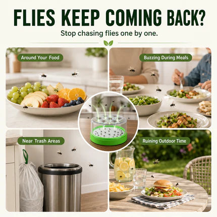 Darolio®🪰 Reusable Non-Electric Fly & Mosquito Trap – Safe, Durable🏡
