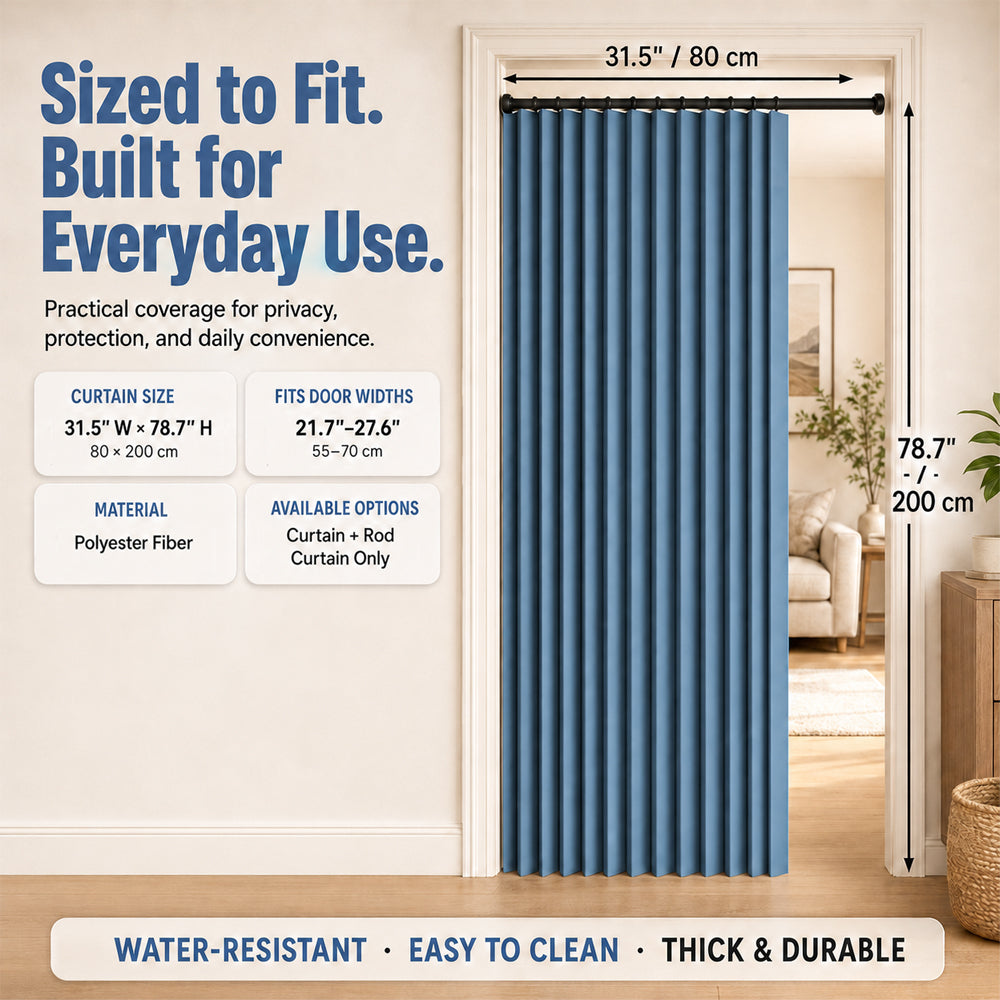 ⏰🔥LIMITED TIME 49% OFF! ✨ No-Drill Magnetic Accordion Door Curtain