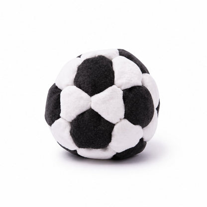 6 Pack Soccer Hackys Footbag Sacks - Soft Plush Footbags for Adults