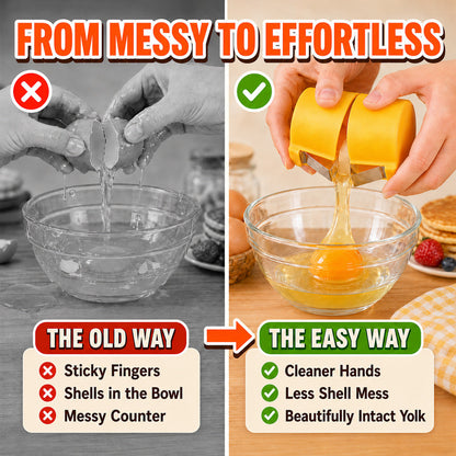 upsell🔥🔥🔥Limited-time 😮‍💨 Buy 1 Get 1 Free ！！！🍳 Quick Egg Cracker Tool – Open Hundreds Of Eggs Faster & Cleaner 🔥