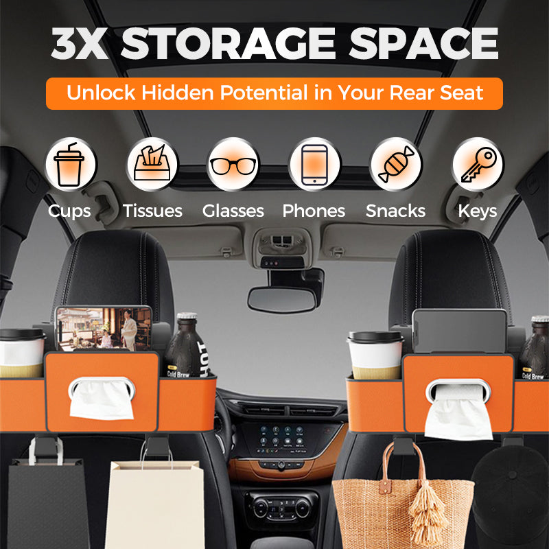 Darolio®⏳LAST DAY SALE 50% OFF!!⚡50K+ SOLD!✨Multifunctional car seat rear storage box