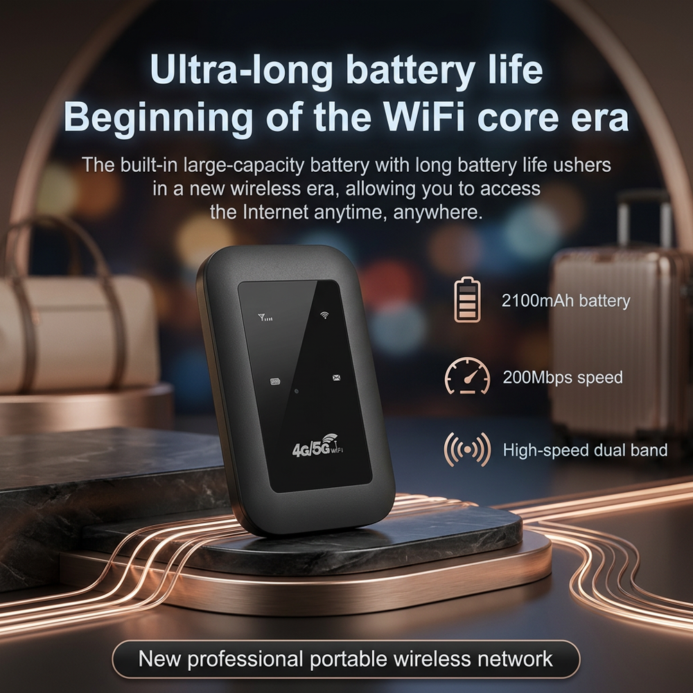 Darolio® 🔥2026 HOT SALE🔥LAST DAY 49% OFF❤️ Portable WiFi Hotspot: Your Private Secure WiFi for Anywhere in the World - One Device, Total Freedom