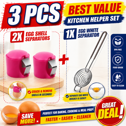 upsell🔥🔥🔥Limited-time 😮‍💨 Buy 1 Get 1 Free ！！！🍳 Quick Egg Cracker Tool – Open Hundreds Of Eggs Faster & Cleaner 🔥