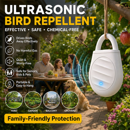 🔥Limited time: Buy 3 get 2 free!🐦 Darolio®Portable Ultrasonic Bird Repellent Keychain