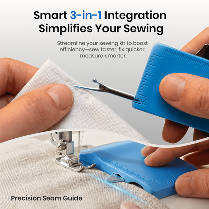 Darolio® 🧵 Sewing Seam Guide & Ripper – Multi-functional Tool, Easy Seam Allowance & Stitch Removal ✂️🪡
