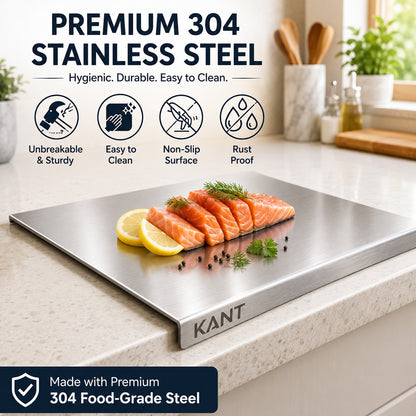 🔪 50% OFF NOW! ✨ Stainless Steel Countertop Chopping Board – Hygienic, Knife-Friendly & Easy-Clean Surface 🍽️