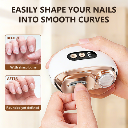 Darolio®3-in-1 💅Electric Nail Trimmer with Adjustable Speed, LED Light & Dust Collection – Rechargeable & Portable