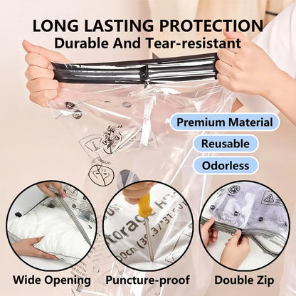 Darolio®Cordless Travel Vacuum Storage Compression Bag Set