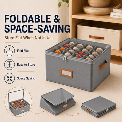 ✨ Foldable 12-Compartment Storage Box – Organize Shoes, Toys & Home Clutter With Smart Space-Saving Design 🏠