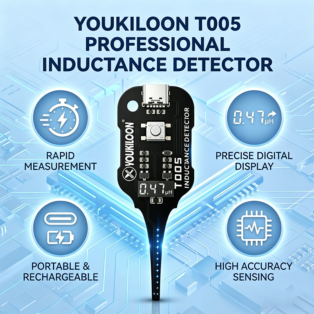 Darolio®🥳2026 HOT SALE🥳💞50K+ SOLD!💡⚙️ 50% OFF! In-Circuit Inductor Tester – One-button simplicity, clear indicator. Non-contact, rapid diagnosis. A must-have for electronics repair. 📟🕊️