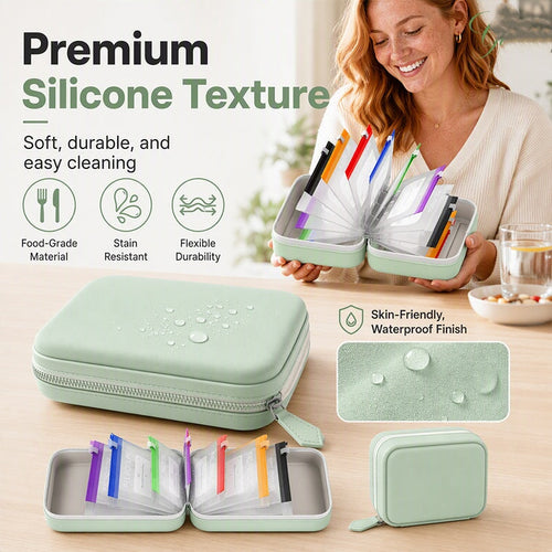 🥳2026 HOT SALE💞UP TO 50% OFF!!💊 A8 Waterproof Travel Pill Organizer Case with 14 Color-Coded Zipper Pouches for Vitamins & Supplements