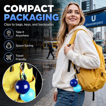🌧️ 50% OFF! Pocket-Size Emergency Rain Poncho, Ball-Packed Waterproof Raincoat, One-Size Lightweight Rain Protection for Travel, Hiking & Outdoor