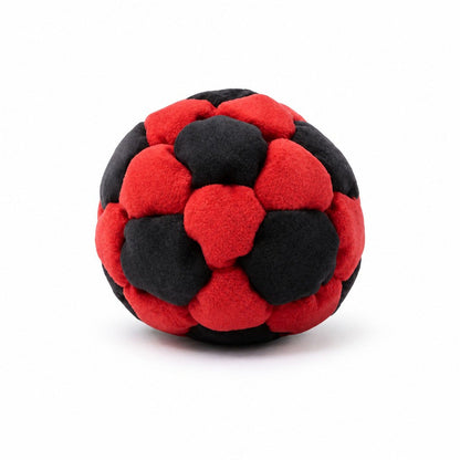 6 Pack Soccer Hackys Footbag Sacks - Soft Plush Footbags for Adults