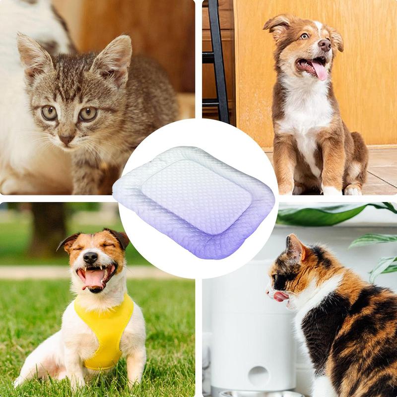 Darolio®❄️Pet Cooling Mat for Dogs & Cats 🐾  Naturally Cool Ice-Silk Pad • Breathable, Washable & Soft