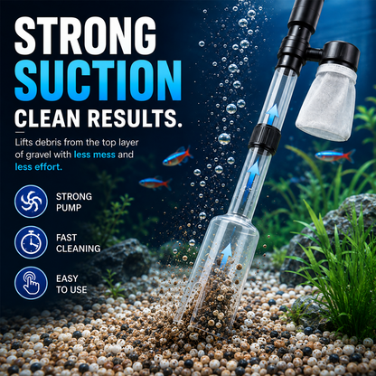 🔥Electric Aquarium Gravel Cleaner – Keep Your Fish Tank Crystal Clear Effortlessly 🐠✨