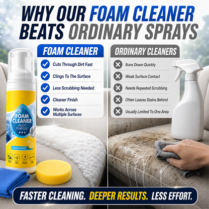Darolio®🔥 4-in-1 Multi-Enzyme Foam Cleaner – Deep Clean Car, Kitchen, Bathroom & Sofa