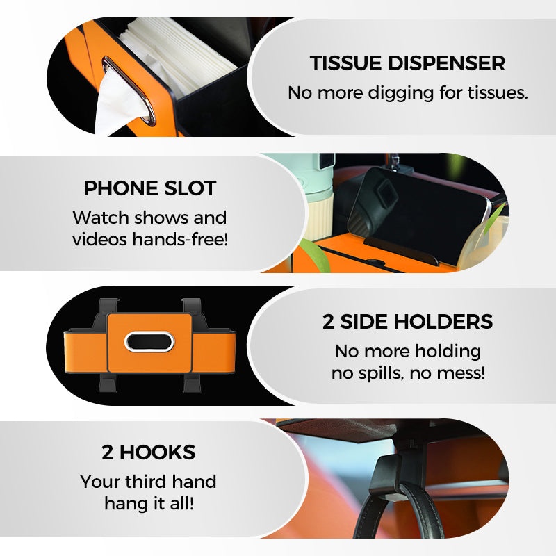 Darolio®⏳LAST DAY SALE 50% OFF!!⚡50K+ SOLD!✨Multifunctional car seat rear storage box
