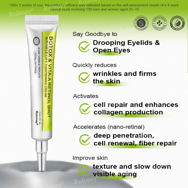 Made and shipped from the USA 💫Rolimey® Vita-A Retinol Shot Wrinkle-Lift Tightening cream - Last Day Promotion 70% OFF