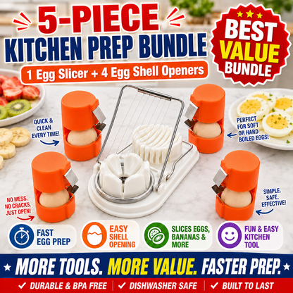 upsell🔥🔥🔥Limited-time 😮‍💨 Buy 1 Get 1 Free ！！！🍳 Quick Egg Cracker Tool – Open Hundreds Of Eggs Faster & Cleaner 🔥