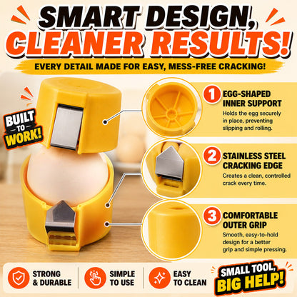 upsell🔥🔥🔥Limited-time 😮‍💨 Buy 1 Get 1 Free ！！！🍳 Quick Egg Cracker Tool – Open Hundreds Of Eggs Faster & Cleaner 🔥