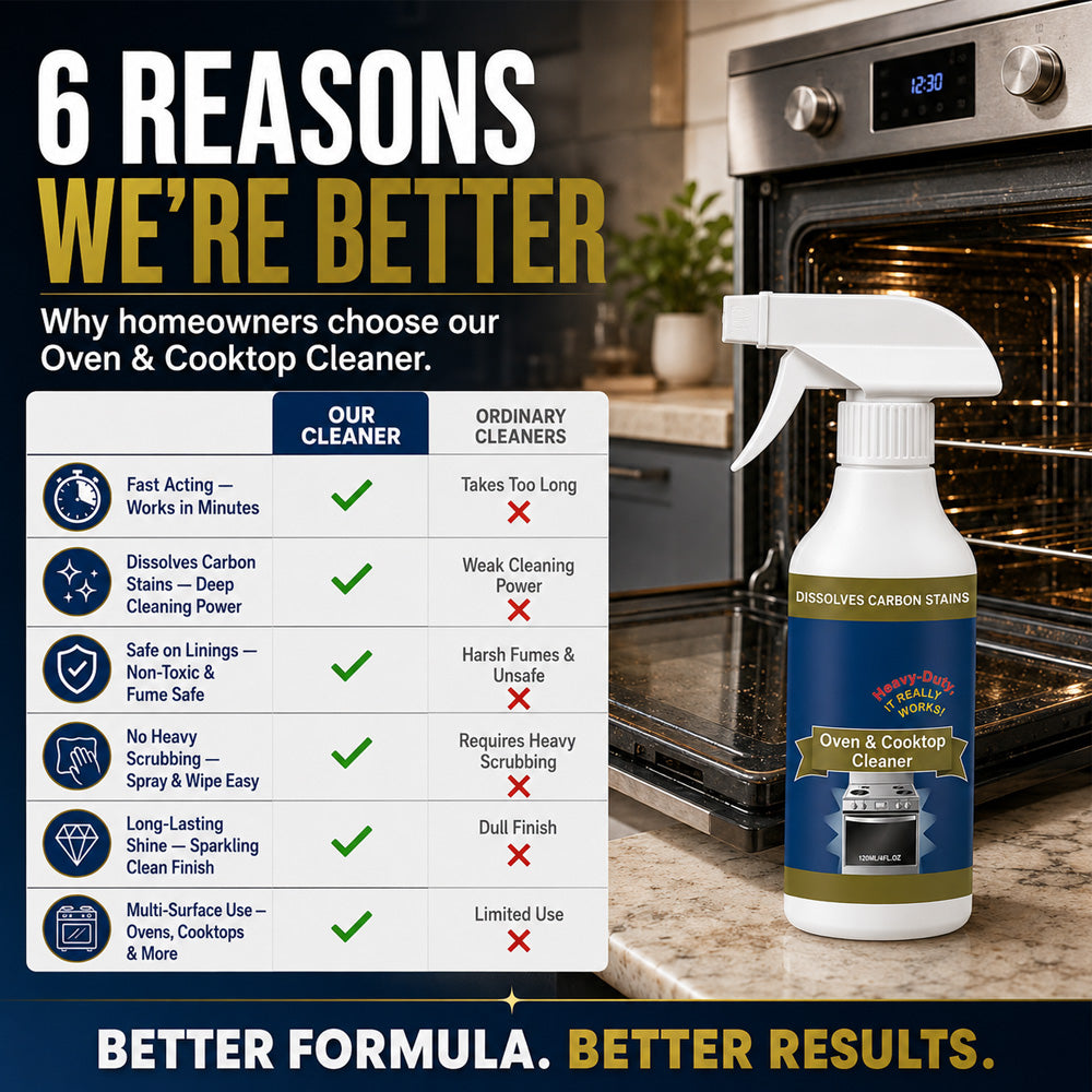 💥 LAST DAY SALE｜50% OFF 🌻Heavy Duty Oven & Cooktop Cleaner Spray 🔥🔥