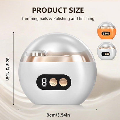 Darolio®3-in-1 💅Electric Nail Trimmer with Adjustable Speed, LED Light & Dust Collection – Rechargeable & Portable