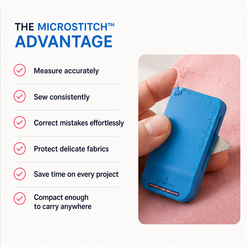 Darolio® 🧵 Sewing Seam Guide & Ripper – Multi-functional Tool, Easy Seam Allowance & Stitch Removal ✂️🪡