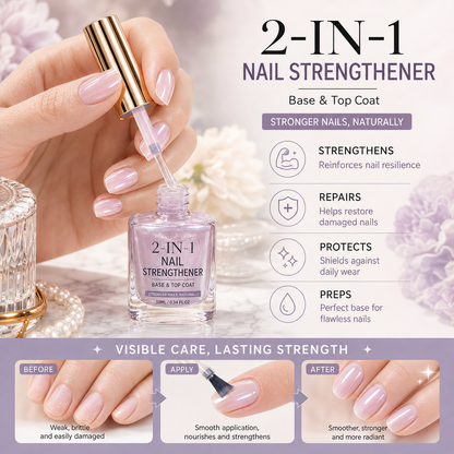 💜💅 Limited-Time OFF !! ⏰ Lilac Glossy Nail Strengthener – Strengthen Weak Nails & Restore Natural Shine — Darolio®