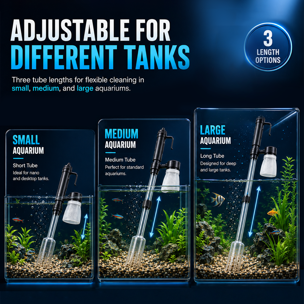 🔥Electric Aquarium Gravel Cleaner – Keep Your Fish Tank Crystal Clear Effortlessly 🐠✨