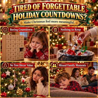 ⏳ Last day to save 49% – 🎄12-Day Mini Christmas Ornament Advent Calendar | 24 unique festive buildable designs with hanging loops—perfect for decorating Christmas trees, wreaths, and holiday displays
